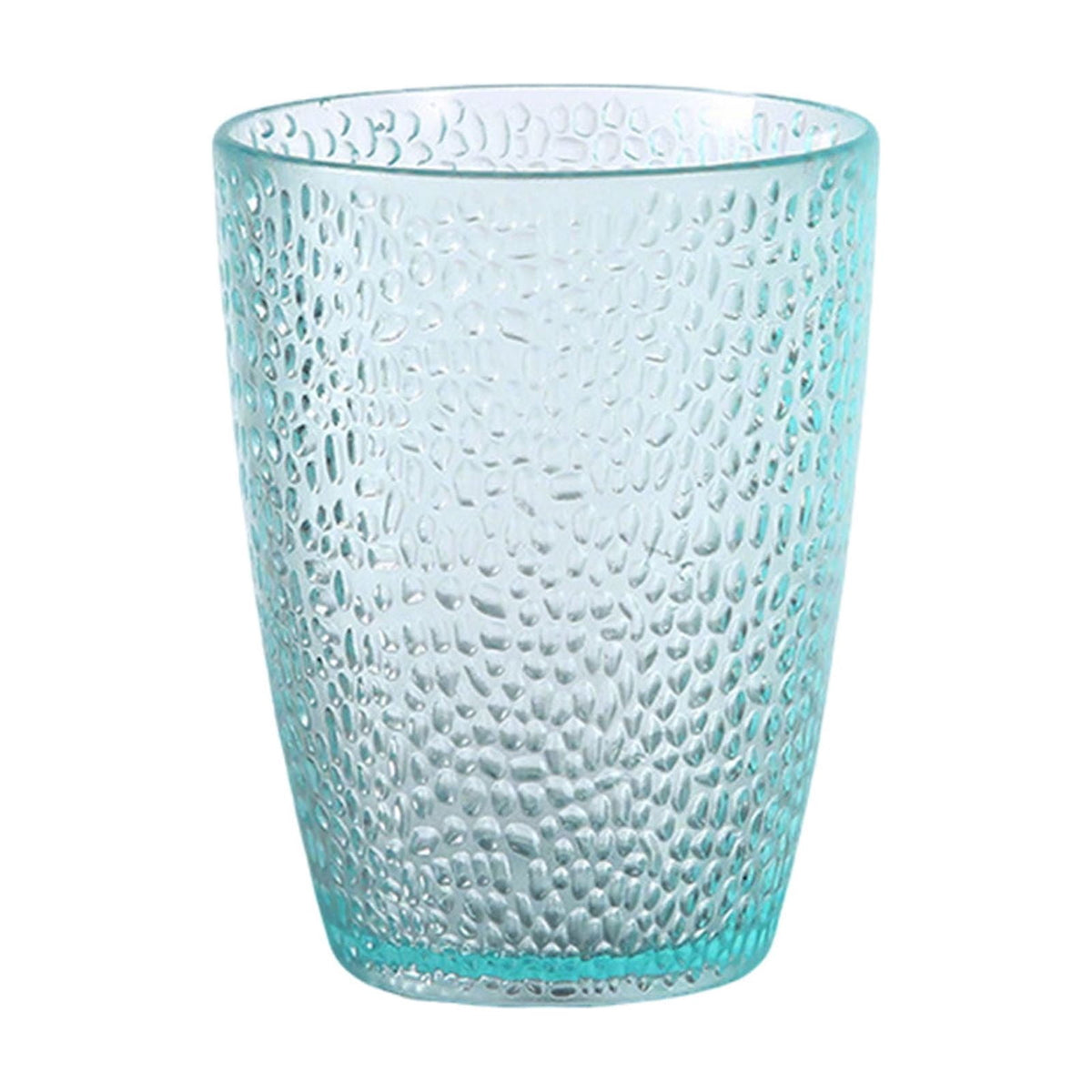 6 Pcs Drinking Tumblers Set of 12 oz, Drinking Glasses,BPA-Free,Stackable Water Cups,Clear Cups for Juice,(Brown)