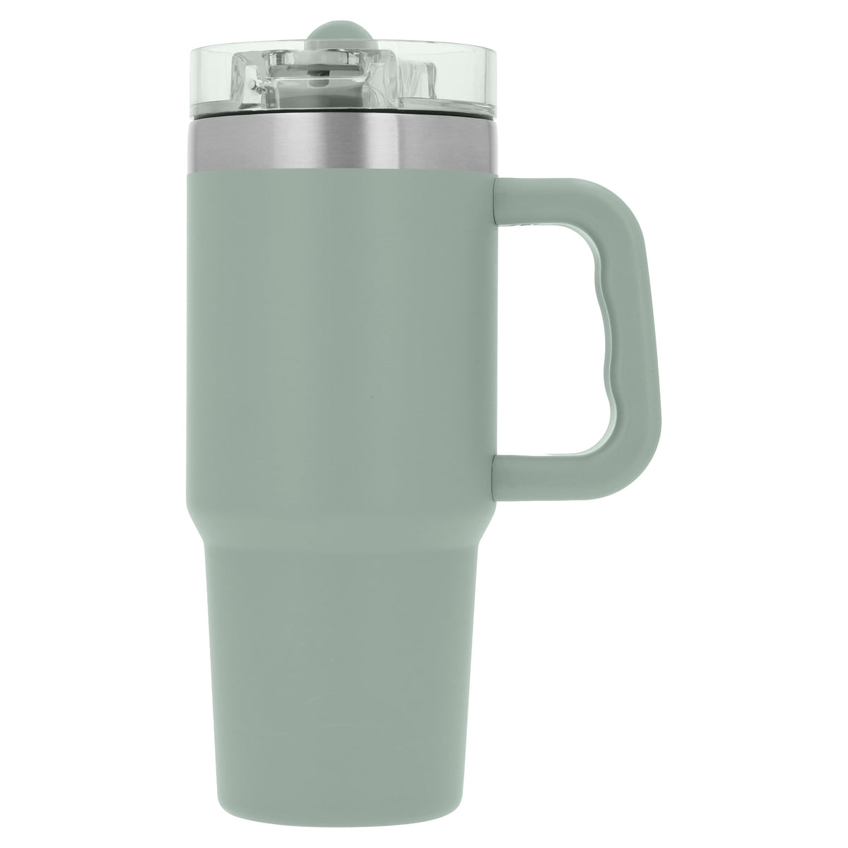 Ozark Trail 30 oz Stainless Steel Insulated Travel Tumbler with Handle and Flip Straw Lid, Rose Shimmer
